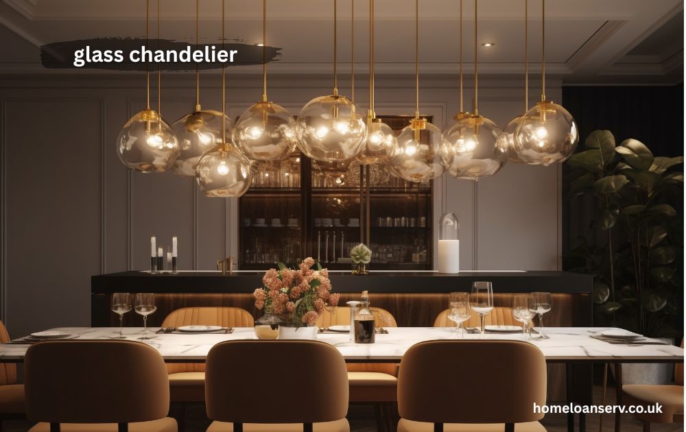 glass chandelier
