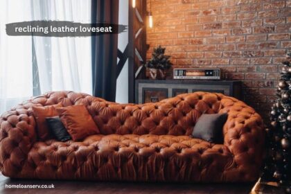 reclining leather loveseat
