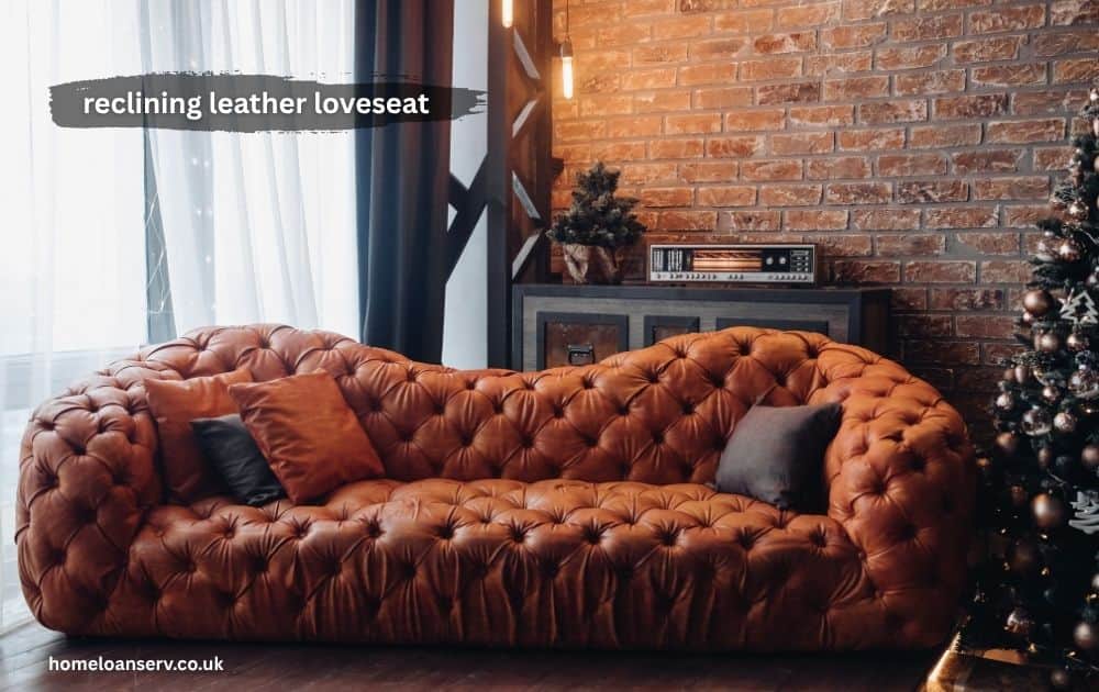 reclining leather loveseat