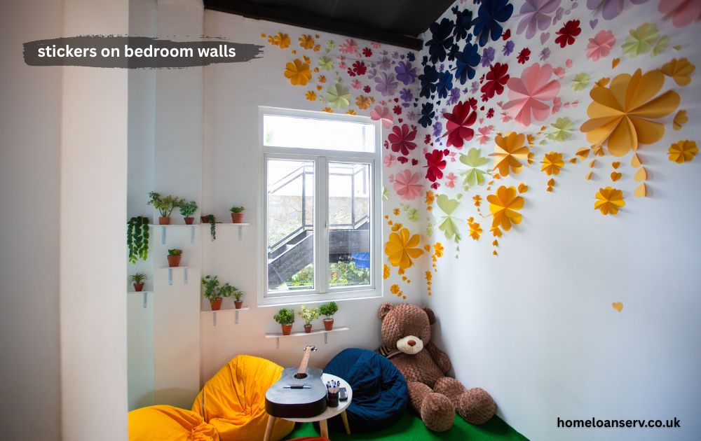 stickers on bedroom walls