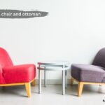 swivel chair and ottoman