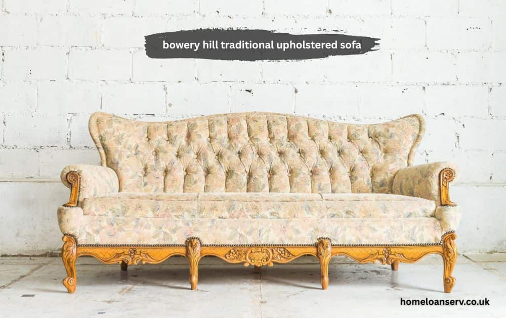 bowery hill traditional upholstered sofa